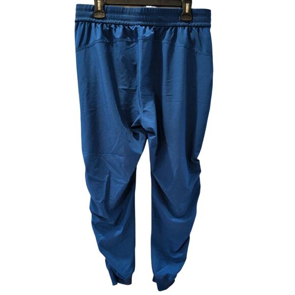 Berkley Jensen Blue Jogger Pants L Elastic Waist Tapered Ankle Activewear - Picture 2 of 6